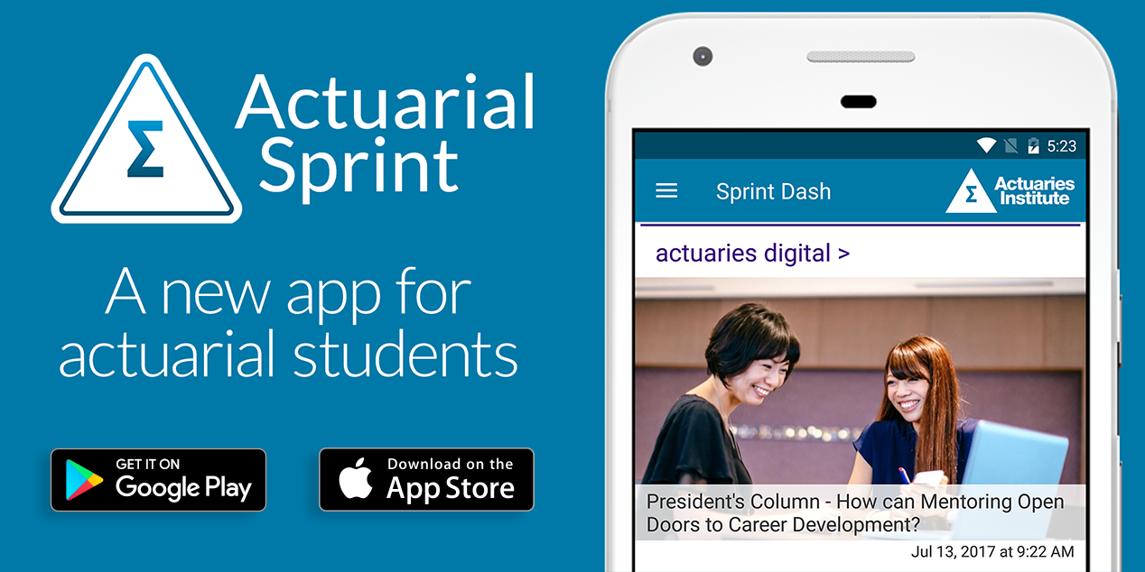 Actuarial Sprint app banner