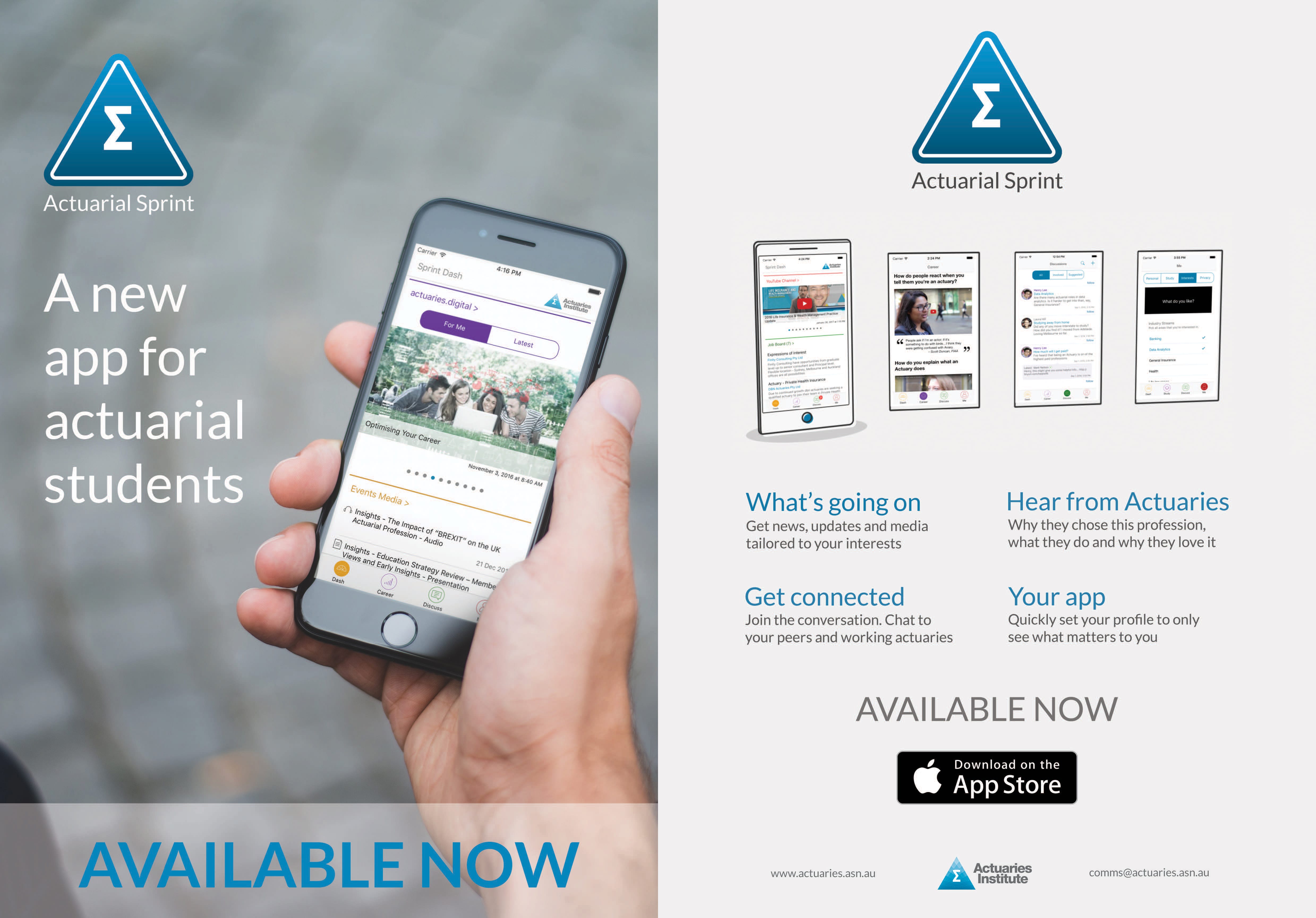 Actuarial Sprint event flyer