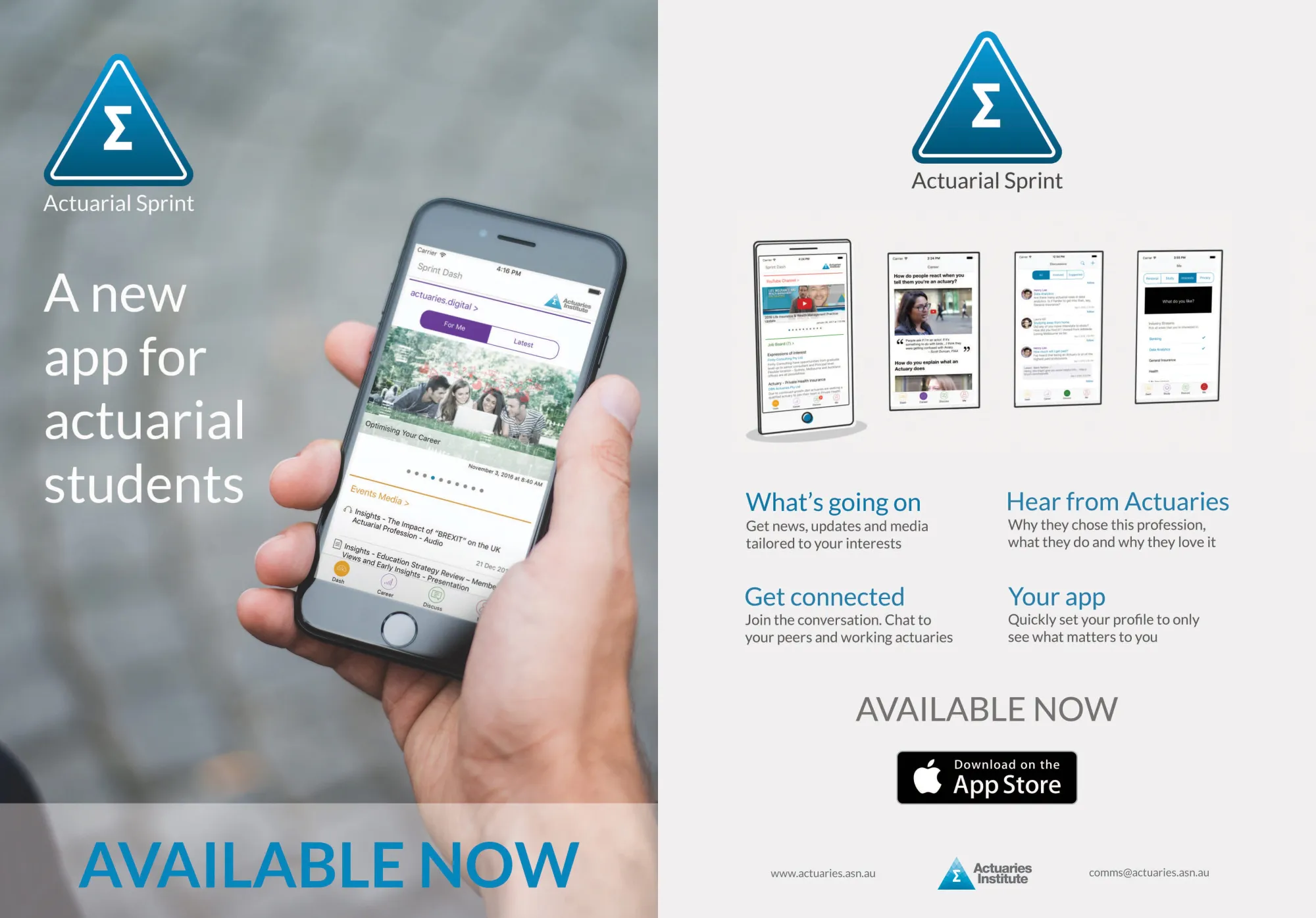 Actuarial Sprint event flyer