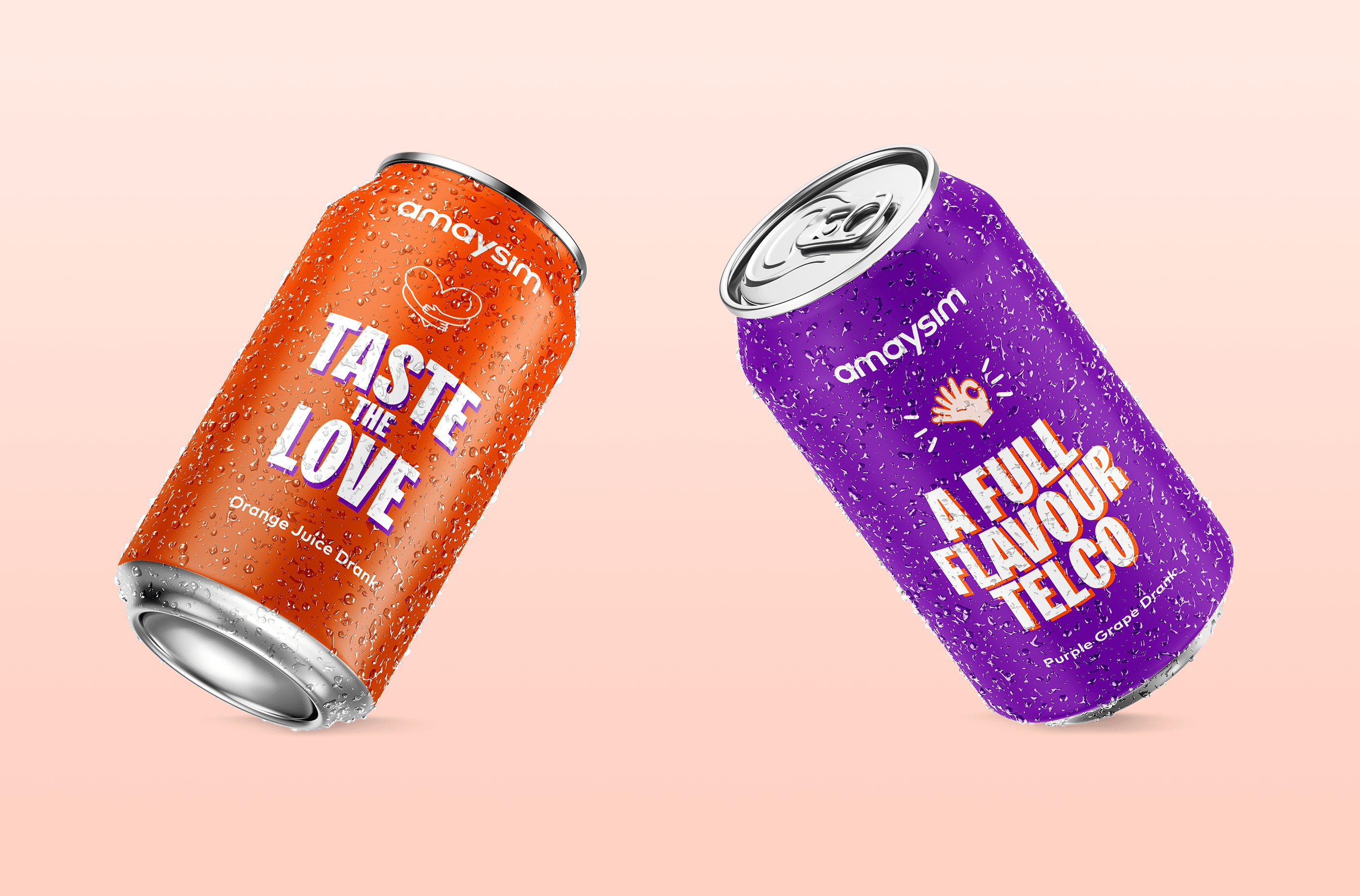 Soft drink campaign mockup