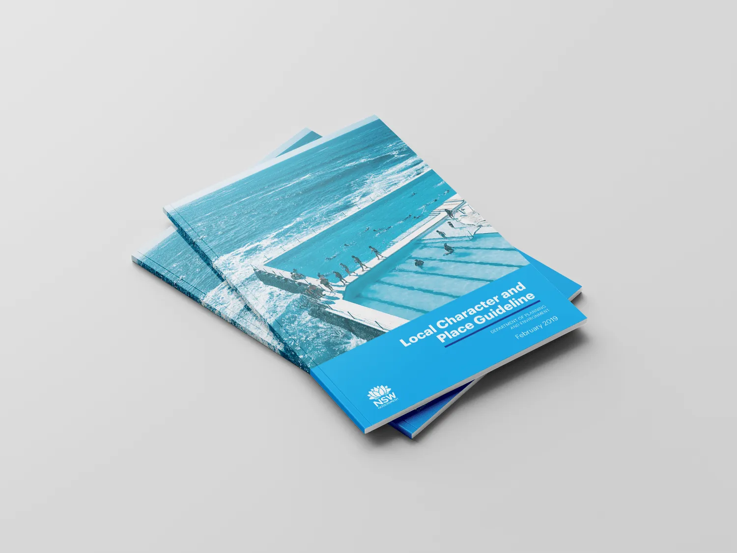 Two stacked copies of the Local Character and Place Guideline booklet, February 2019