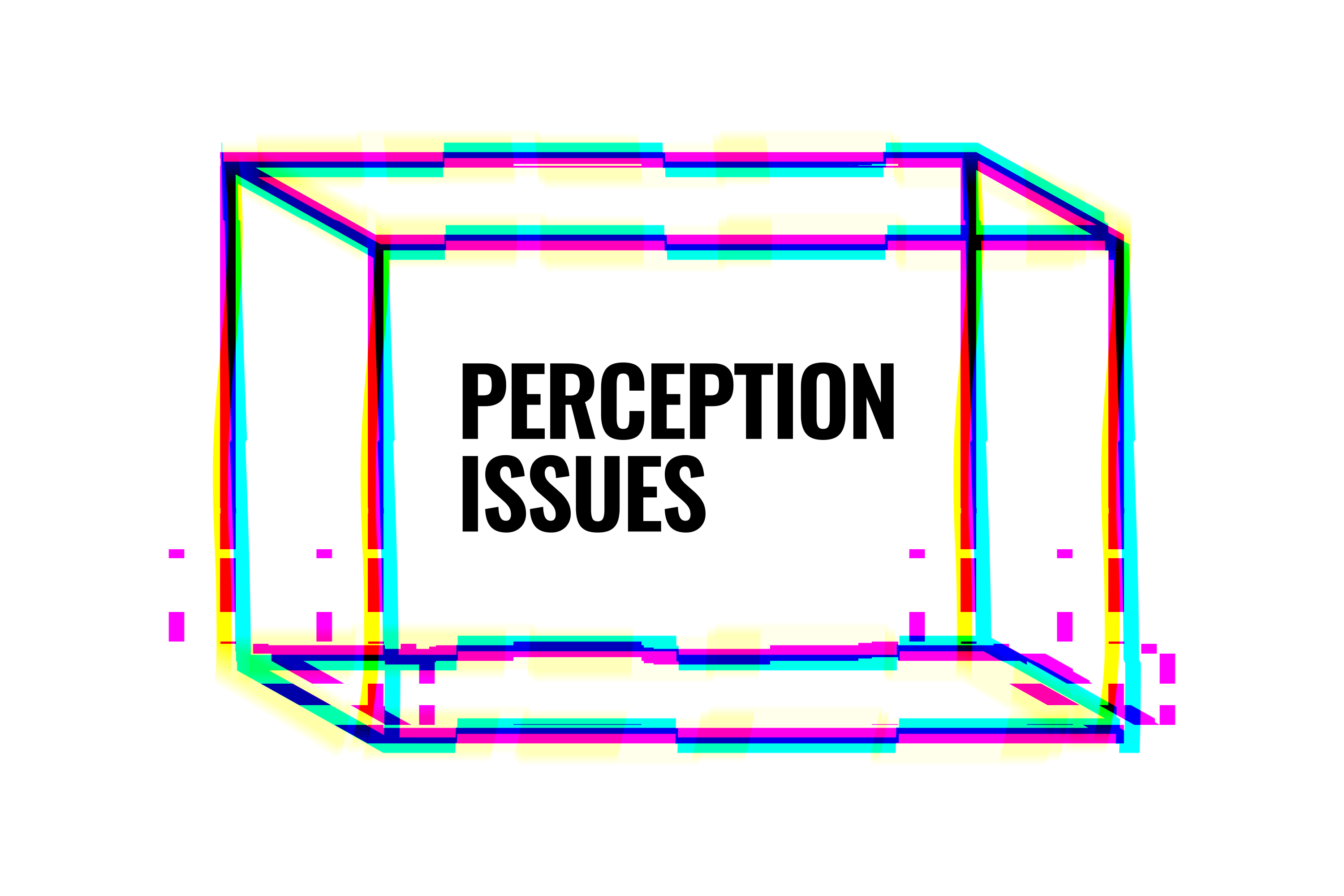 Necker Cube glitch logo