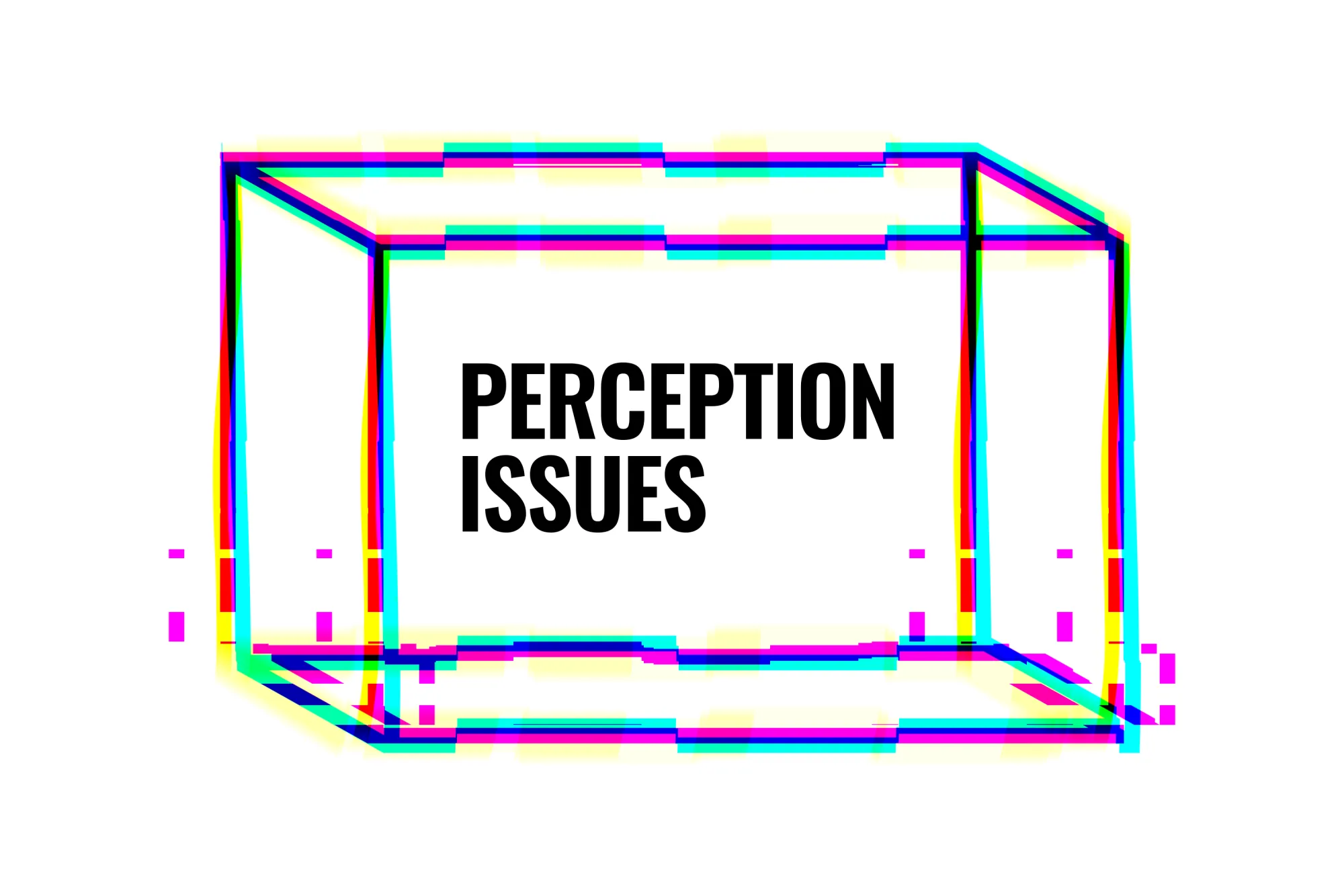 Necker Cube glitch logo