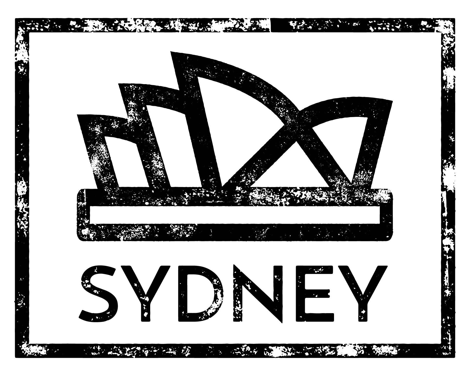 Sydney icon with texture