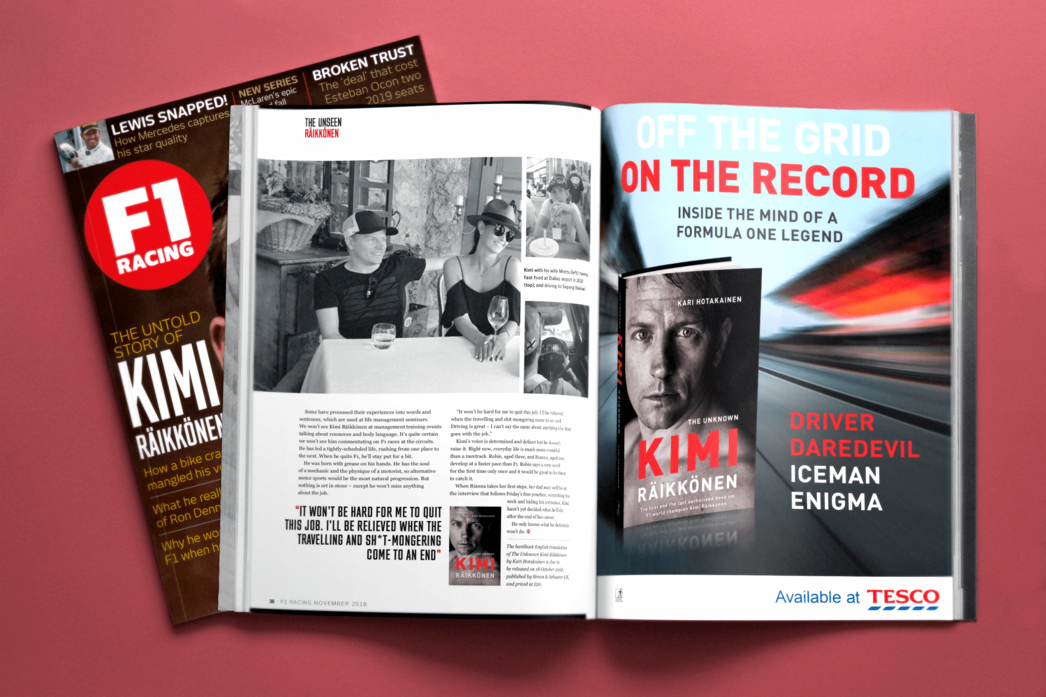 F1 Racing magazine spread